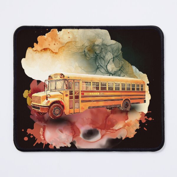 Item preview, Retro Vintage Yellow School Bus – Nostalgic Travel Watercolor Art designed and sold by ChenEngEng.