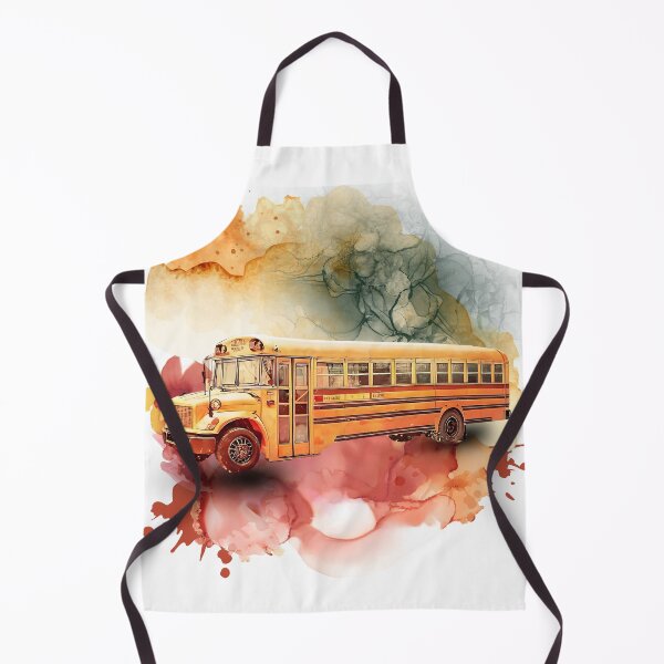 Item preview, Retro Vintage Yellow School Bus – Nostalgic Travel Watercolor Art designed and sold by ChenEngEng.