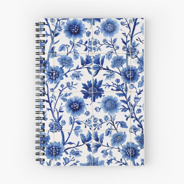 Item preview, Royal Delft Blue Floral Portuguese Inspired Pattern designed and sold by GrinGalore.
