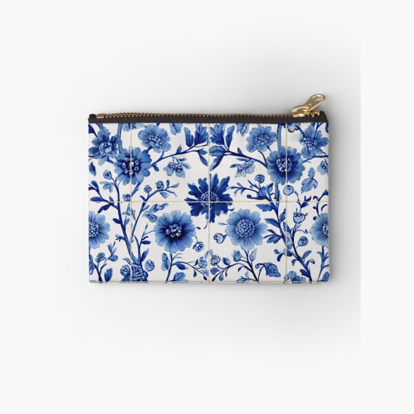 Item preview, Royal Delft Blue Floral Portuguese Inspired Pattern designed and sold by GrinGalore.