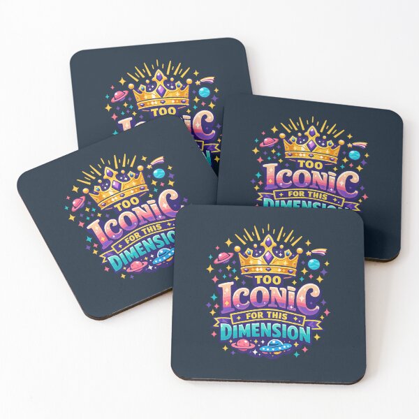 Item preview, Too Iconic For This Dimension | Cosmic Crown Retro Space Aesthetics Design designed and sold by PopCulturePixel.