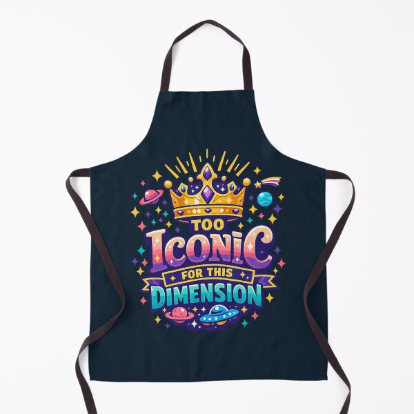 Item preview, Too Iconic For This Dimension | Cosmic Crown Retro Space Aesthetics Design designed and sold by PopCulturePixel.