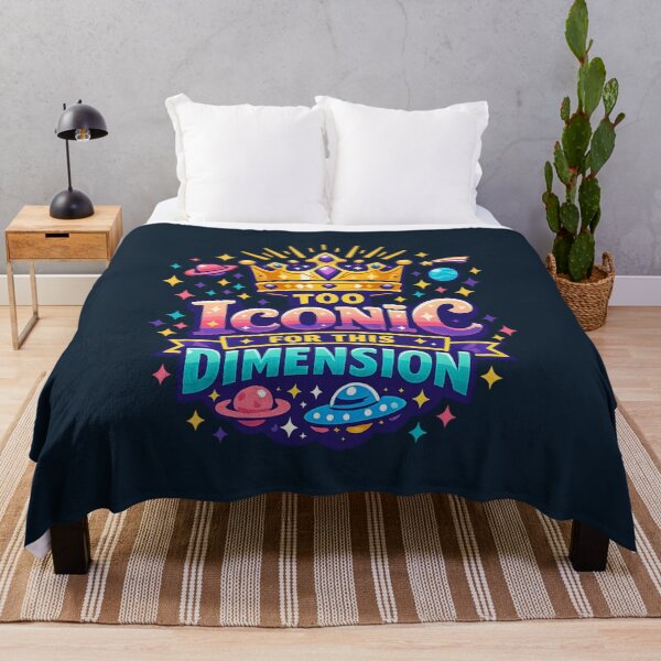 Item preview, Too Iconic For This Dimension | Cosmic Crown Retro Space Aesthetics Design designed and sold by PopCulturePixel.