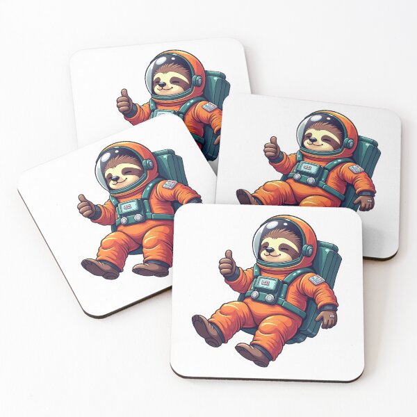 Item preview, Astronaut Sloth Sticker designed and sold by BysonDesigns.