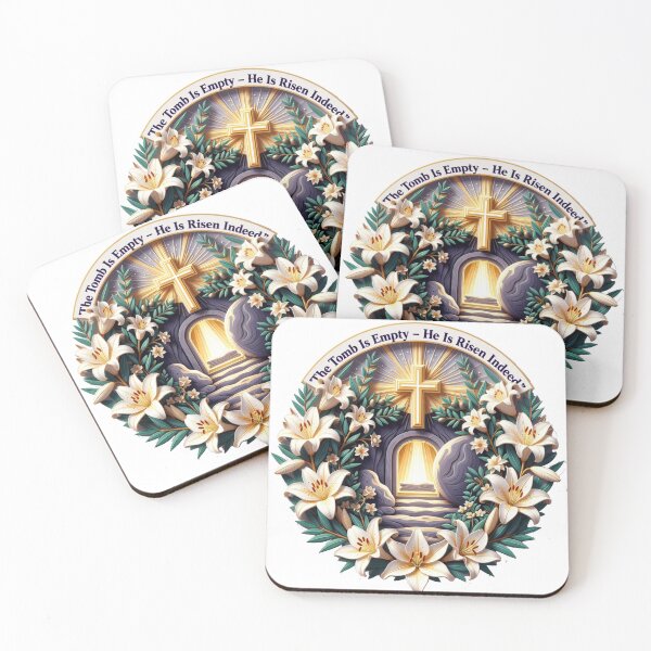 Item preview, He Is Risen Empty Tomb Tee, Triumphant Resurrection Dawn Mug, Christian Hope Gift designed and sold by YMLux.