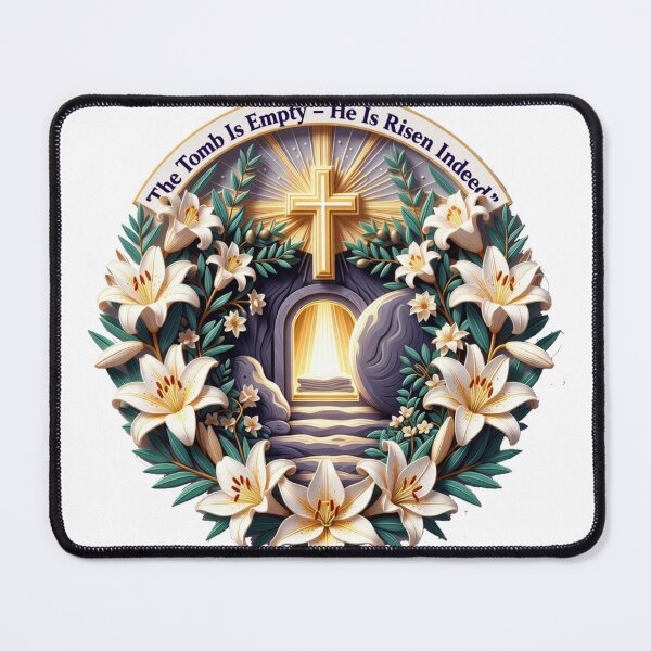 Item preview, He Is Risen Empty Tomb Tee, Triumphant Resurrection Dawn Mug, Christian Hope Gift designed and sold by YMLux.