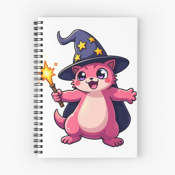 Item preview, Wizard Axolotl Sticker designed and sold by BysonDesigns.