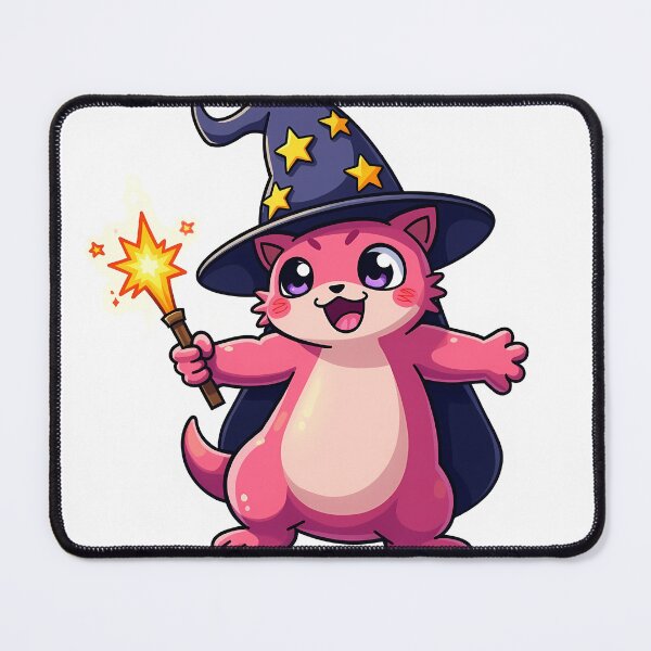 Item preview, Wizard Axolotl Sticker designed and sold by BysonDesigns.