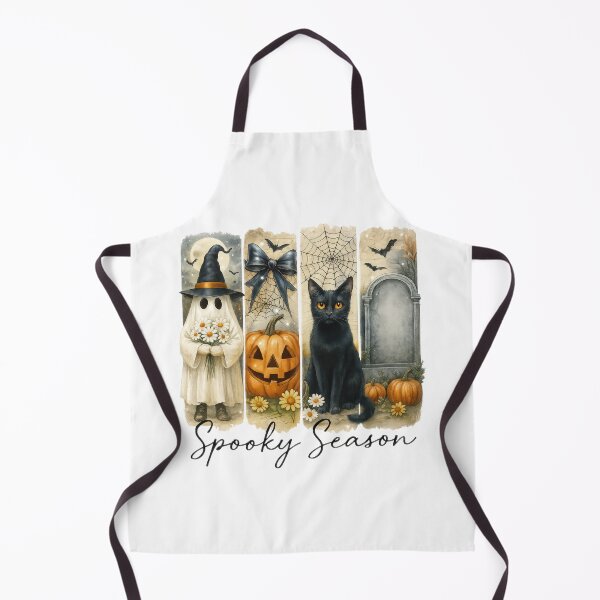 Item preview, Friendly Halloween Ghost Pumpkin Spider Cat Gravestone Design designed and sold by Gallory Hive.