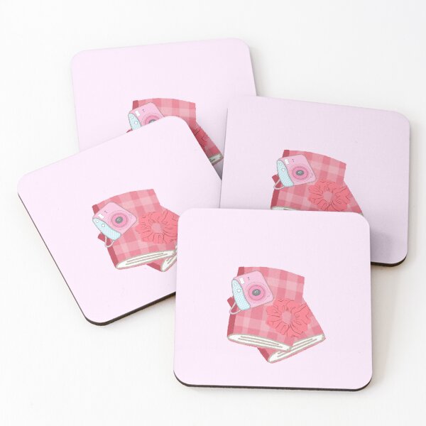 Item preview, Pink Aesthetic Camera and Scrunchie Coquette Illustration designed and sold by Akira Design Store.