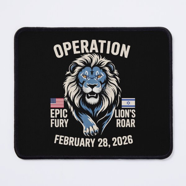 Item preview, Operation Lion’s Roar February 28 2026 Israel America Support Patriotic Graphic designed and sold by Kovav.