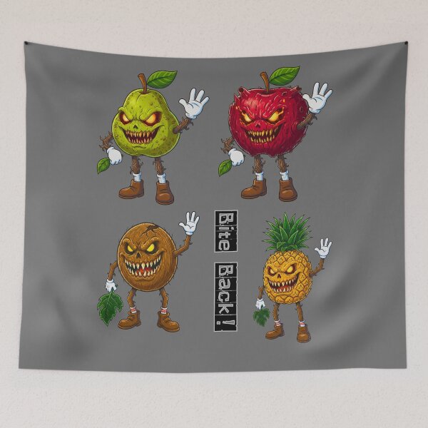Item preview, Bite Back! Vol.2 – Evil Fruit Squad: Streetwear Horror Art designed and sold by MBBialyPiksel.