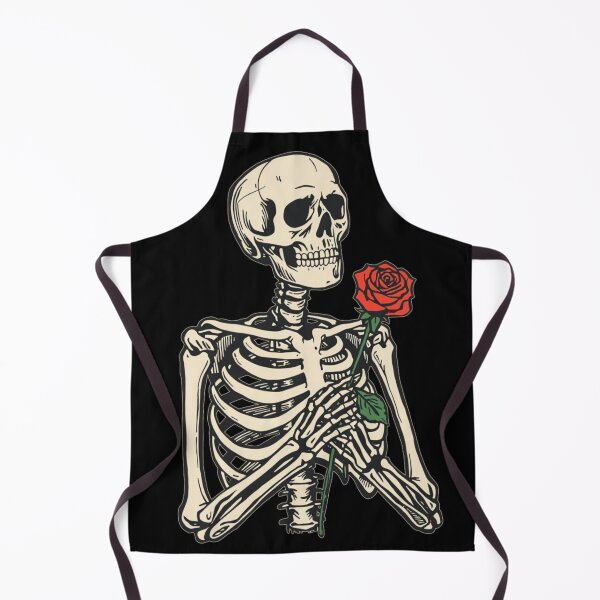 Item preview, Eternal Romance – Skeleton Holding Red Rose Illustration designed and sold by Cindralith.