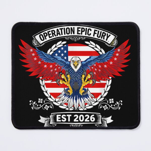 Item preview, Operation Epic Fury Patriotic American Eagle Flag Crest Design designed and sold by NgumohaLanke.