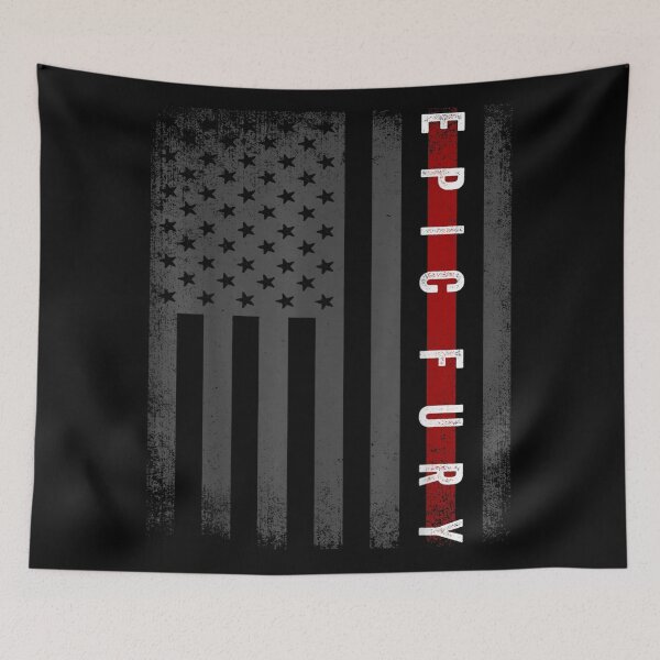 Item preview, Epic Fury Thin Red Line American Flag Firefighter Patriotic designed and sold by NgumohaLanke.