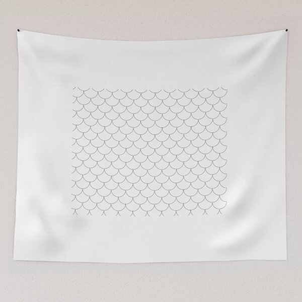 Item preview, Minimalist Matte Black Fish Scale Pattern designed and sold by DraftDose.