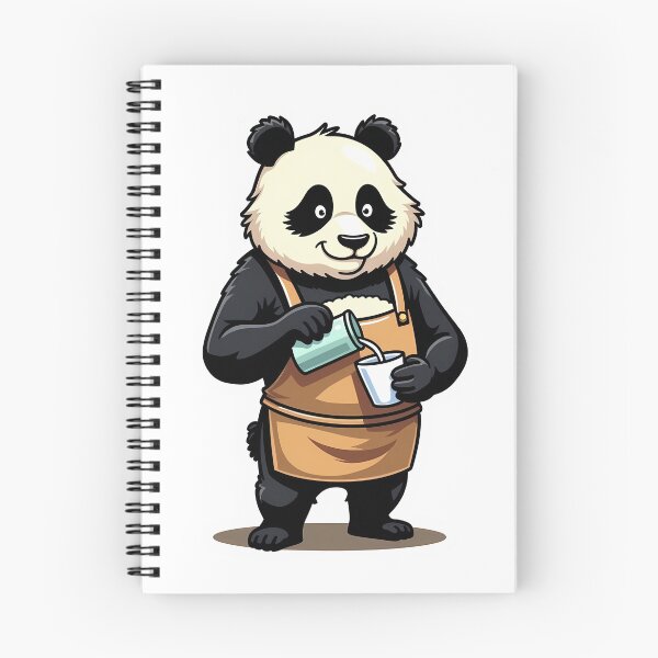 Item preview, Barista Panda Sticker designed and sold by BysonDesigns.