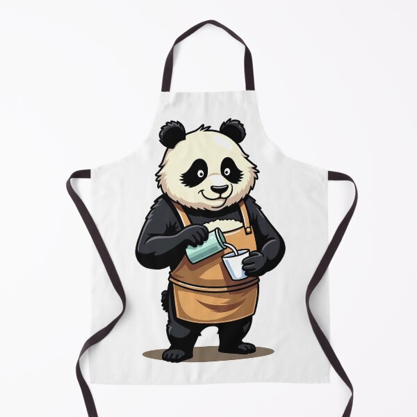 Item preview, Barista Panda Sticker designed and sold by BysonDesigns.