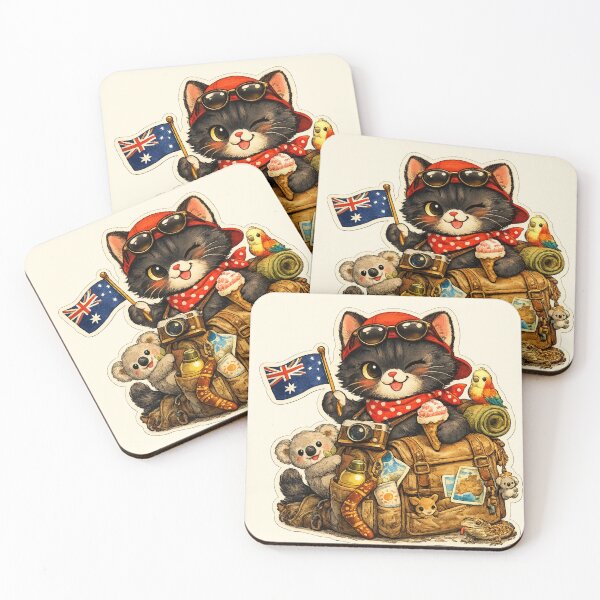 Item preview, Vintage Black Cat Explore Beautiful Country designed and sold by Cat-loveparttime.
