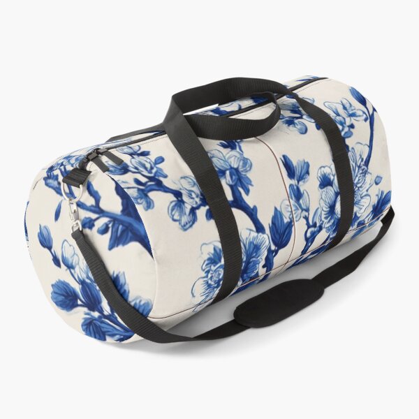 Item preview, Royal Delft Blue Floral Sakura Portuguese Inspired Pattern designed and sold by GrinGalore.