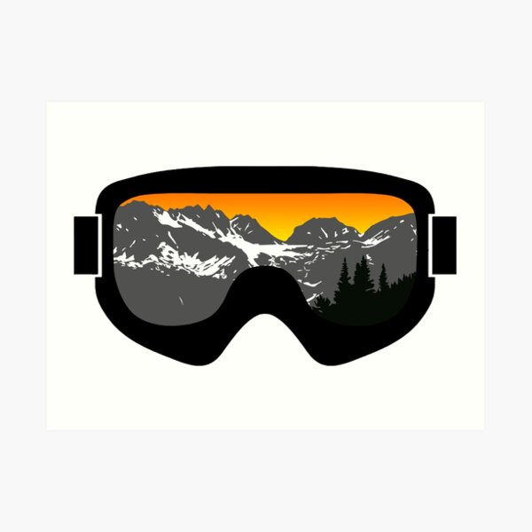 Sunset Goggles 2 | Goggle Designs | DopeyArt Art Print