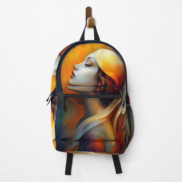 Item preview, Serene Vintage Woman Portrait With Golden Moon Background designed and sold by Shoot-The-Moon.