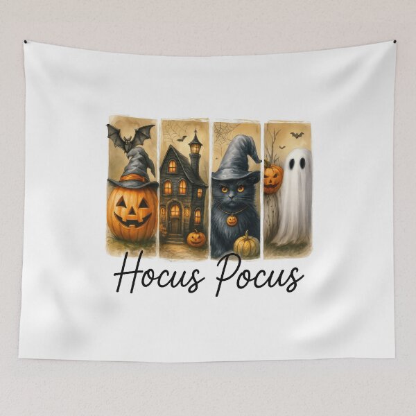 Item preview, Halloween Bat Pumpkin Cat Haunted House Ghost Design designed and sold by Gallory Hive.