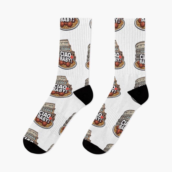 Item preview, Food Lover Rome Colosseum Meatballs Spaghetti "CIAO BABY!" designed and sold by Giulivo Store Graphic.