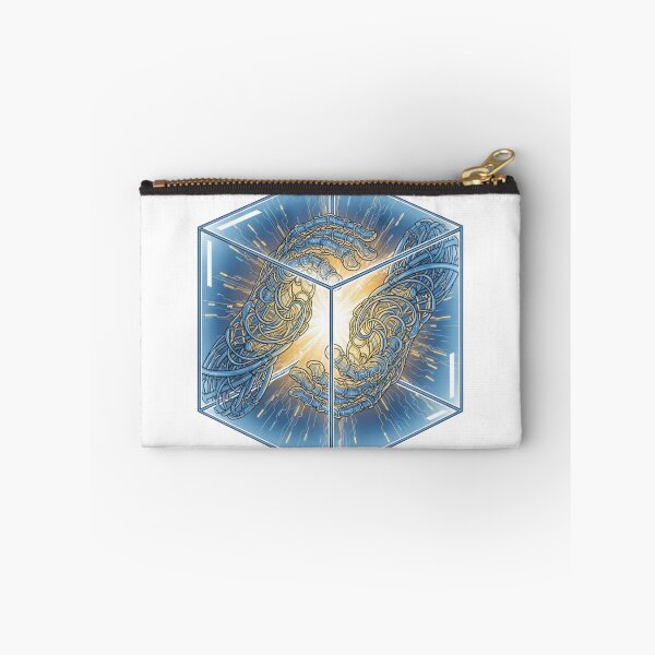 Item preview, Cybernetic Hands in a Light Cube – Futuristic Energy Core Art designed and sold by Dzblack.