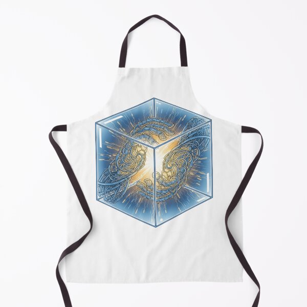 Item preview, Cybernetic Hands in a Light Cube – Futuristic Energy Core Art designed and sold by Dzblack.