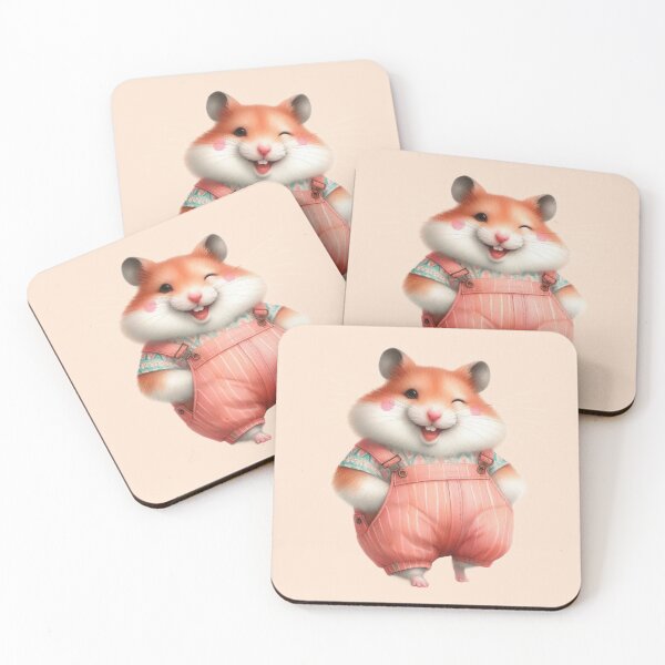 Item preview, Cute marmot wear a teal overalls with playful wink designed and sold by ideandesign.
