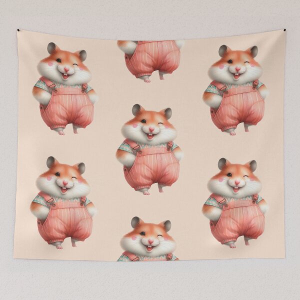 Item preview, Cute marmot wear a teal overalls with playful wink designed and sold by ideandesign.