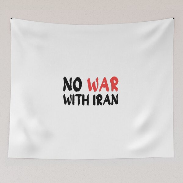 Item preview, No War With Iran Anti War Protest Peace Activist Stop War Statement Political Peace Graphic designed and sold by Kovav.