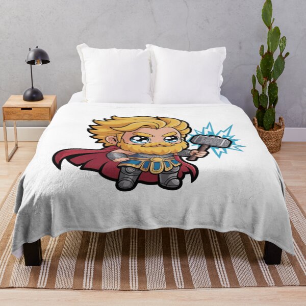Item preview, Cute Thunder God Chibi – Kawaii Norse Mythology Warrior designed and sold by Dospart.