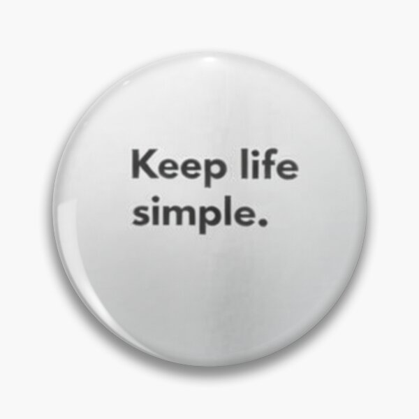 Item preview, Keep Life Simple Minimalist Quote T-Shirt | Inspirational Simple Living Design designed and sold by Hustlewear0001.