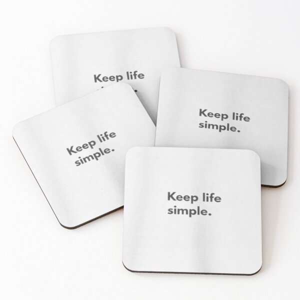 Item preview, Keep Life Simple Minimalist Quote T-Shirt | Inspirational Simple Living Design designed and sold by Hustlewear0001.