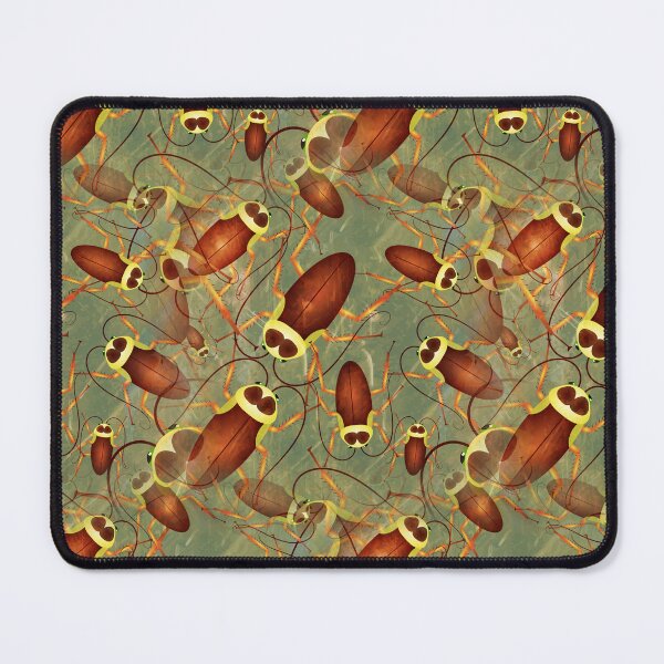 Item preview, Creepy Cartoon Cockroach Background Infestation designed and sold by Prawny.