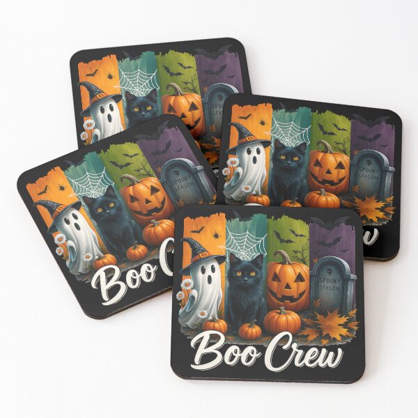 Item preview, Cute Halloween Ghost Cat Bat Pumpkin Gravestone Design designed and sold by Gallory Hive.