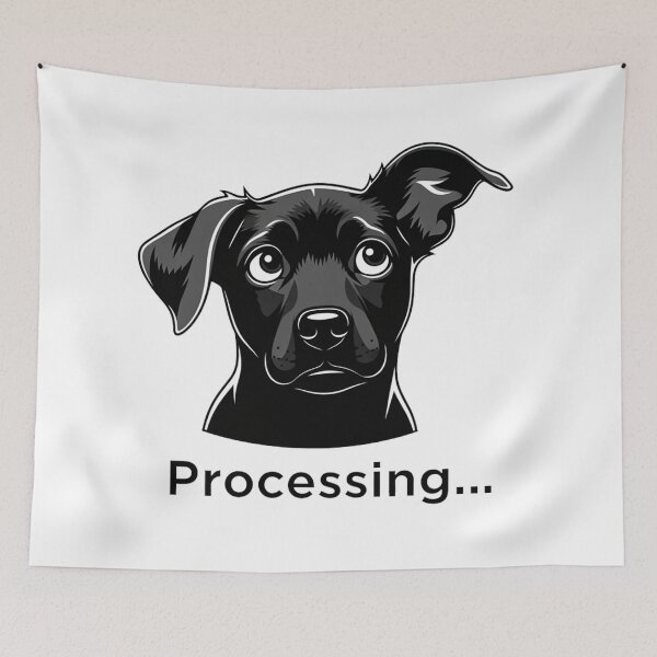 Aperçu de l'œuvre Processing Puppy Graphic créée et vendue par Pollock.