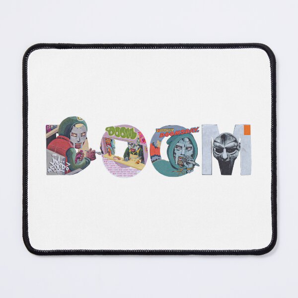 Item preview, MF DOOM Album Typography Collage Cutout Design designed and sold by Novaque.