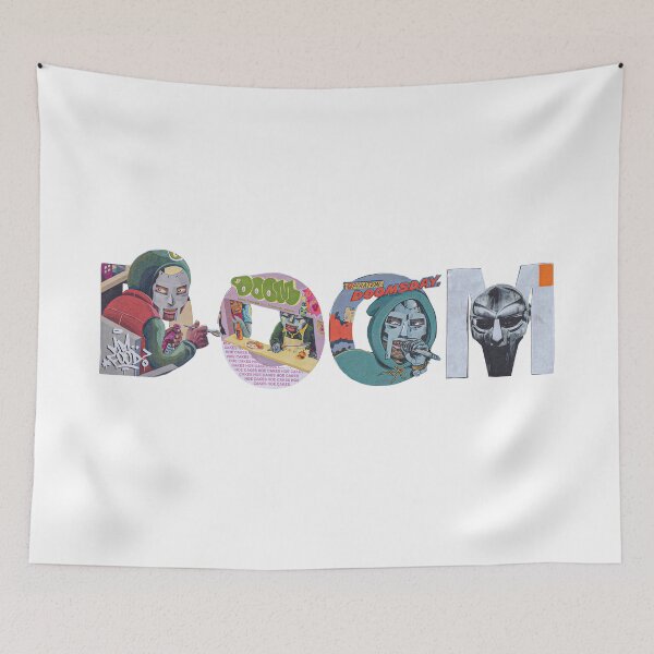 Item preview, MF DOOM Album Typography Collage Cutout Design designed and sold by Novaque.