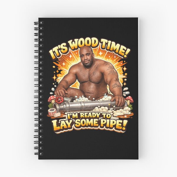 Item preview, It’s Wood Time! – Funny Retro Meme Pipe Plumber Parody Design designed and sold by Fine Art California.