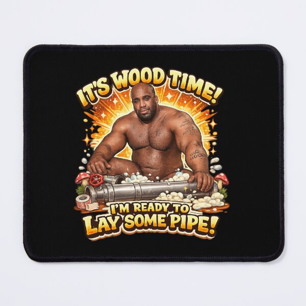 Item preview, It’s Wood Time! – Funny Retro Meme Pipe Plumber Parody Design designed and sold by Fine Art California.