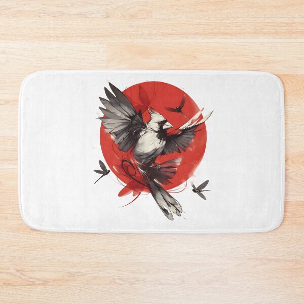 Item preview, Cardinal 3 Japanese Red Sun Ink Wash. designed and sold by Mr Lee.
