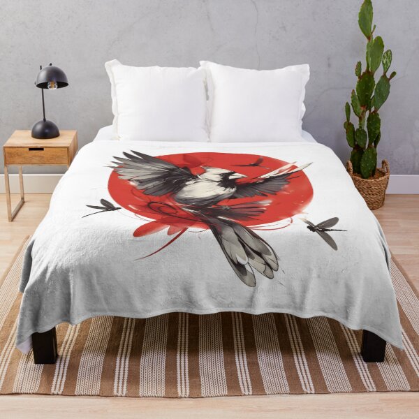 Item preview, Cardinal 3 Japanese Red Sun Ink Wash. designed and sold by Mr Lee.