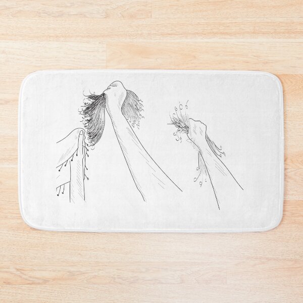Item preview, Minimalist Hands Up "Off Duty" Art designed and sold by DraftDose.