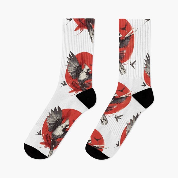 Item preview, Cardinal 3 Japanese Red Sun Ink Wash. designed and sold by Mr Lee.