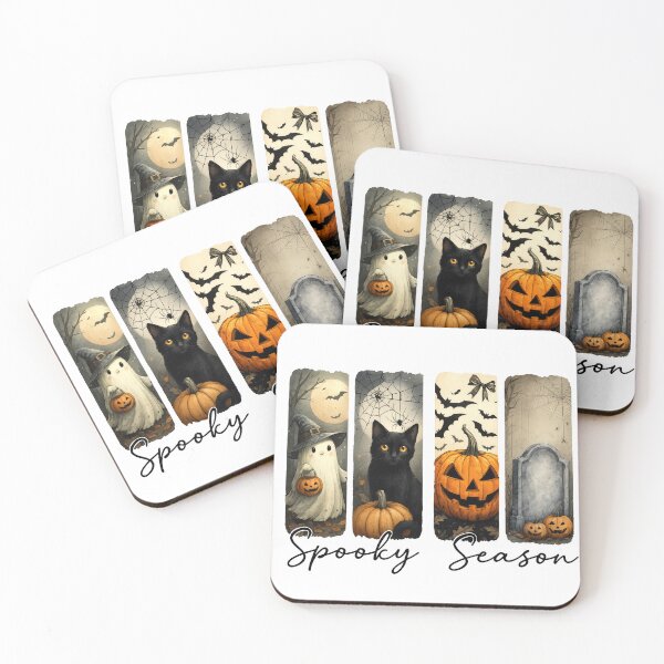 Item preview, Halloween Ghost Spider Pumpkin Bat Cat Gravestone Design designed and sold by Gallory Hive.