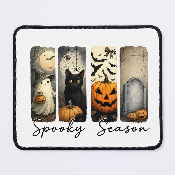 Item preview, Halloween Ghost Spider Pumpkin Bat Cat Gravestone Design designed and sold by Gallory Hive.