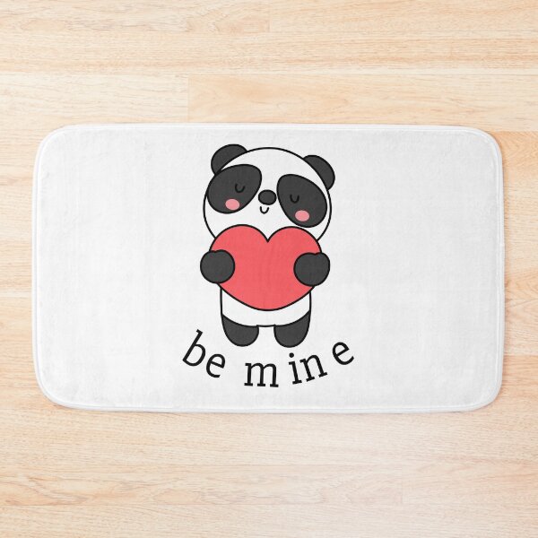 Item preview, Cute Kawaii Panda Holding Heart - Be Mine Romantic Art designed and sold by birleşik zevkler.